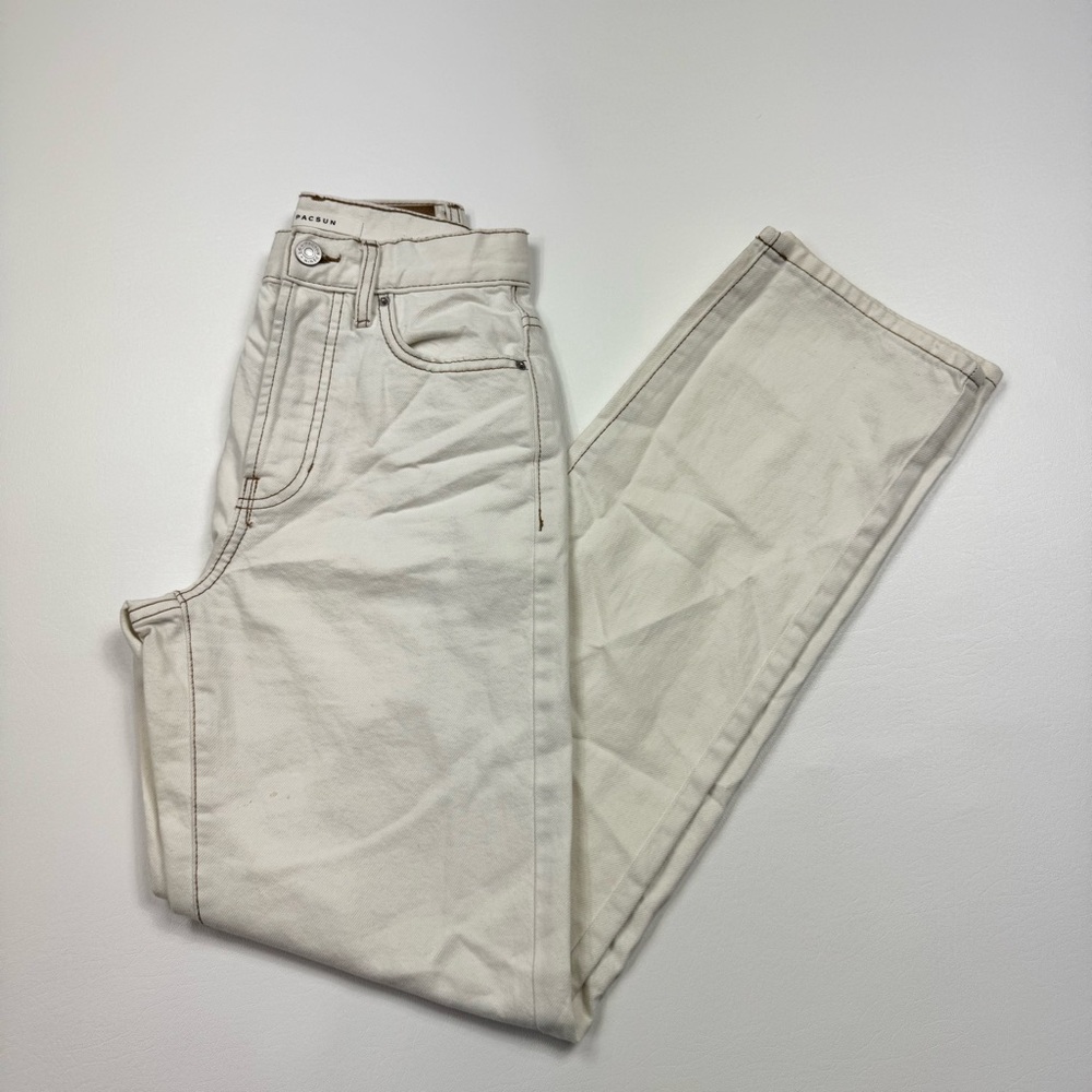 Women’s PacSun White Denim Dad Jeans Size 22